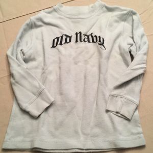 Boys Old Navy waffle knit top, size S